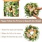Summer Wreaths for Front Door 22", Door Summer Wreath with Eucalyptus Olive Leaves & Flowers, Floral Wreath Door Decoration for Summer Home and Outdoor
